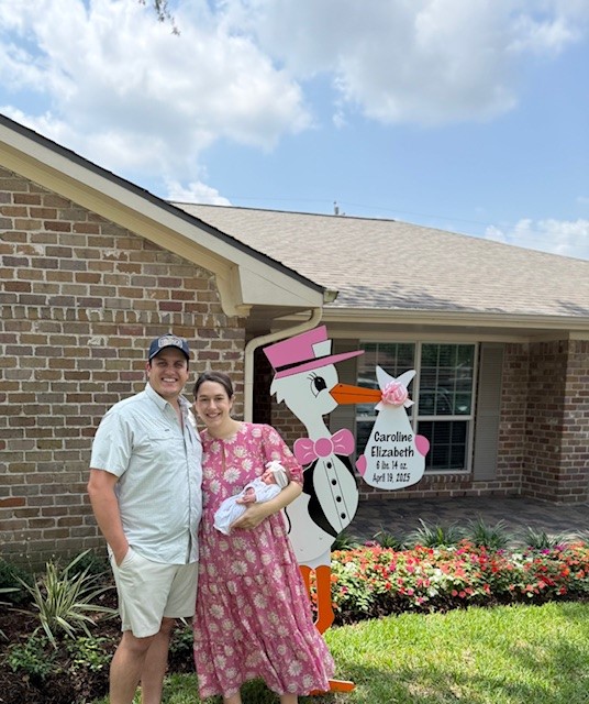 New Baby Announcement Yard Sign in Memorial, Texas