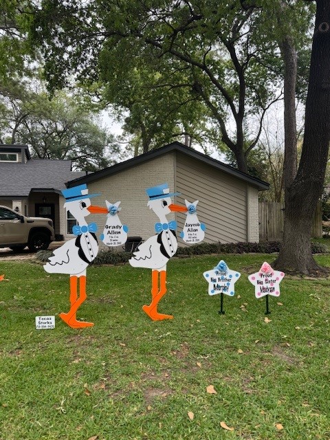 New Baby Announcement Yard Sign in Spring, Texas