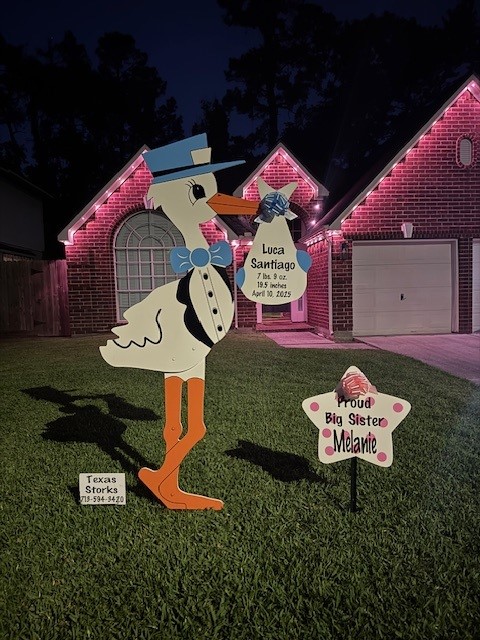 New Baby Announcement Yard Sign in Kingwood, Texas