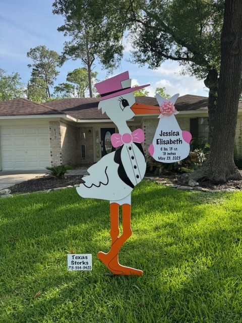 New Baby Announcement Yard Sign in Crosby, Texas