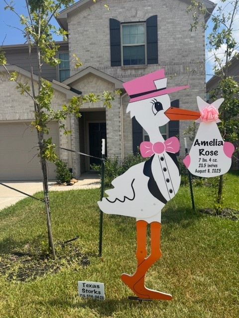 New Baby Announcement Yard Sign in Magnolia, Texas