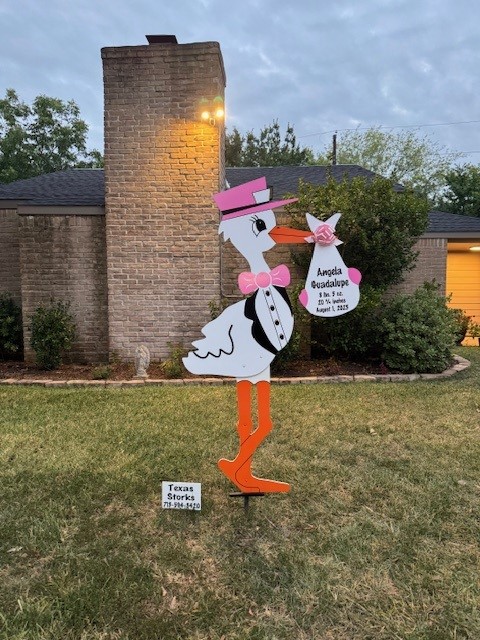 New Baby Announcement Yard Sign in Champions, Texas