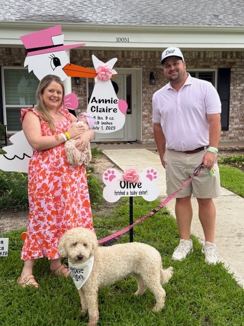 New Baby Announcement Yard Sign in Memorial, Texas