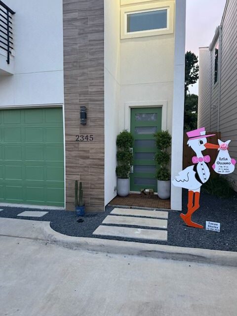 New Baby Announcement Yard Sign in The Heights, Texas