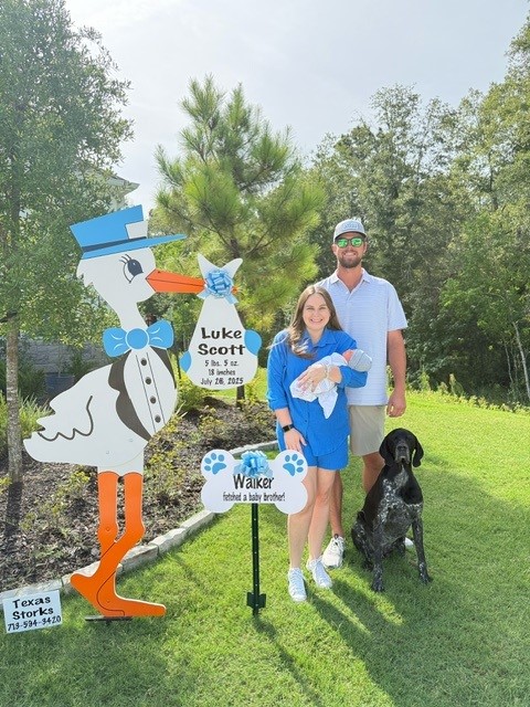 New Baby Announcement Yard Sign in Spring, Texas