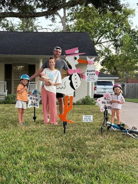 New Baby Announcement Yard Sign in Spring Valley, Texas