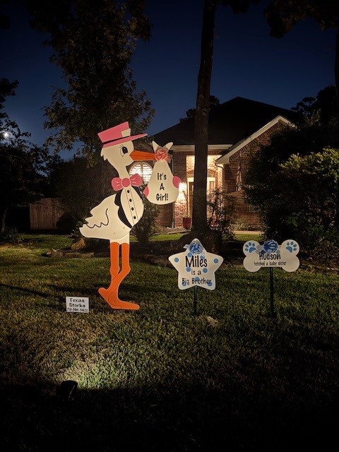 New Baby Announcement Yard Sign in Spring, Texas