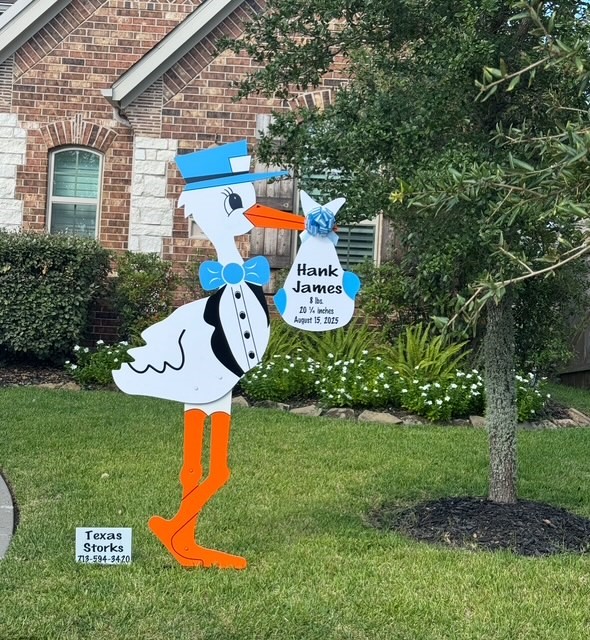 New Baby Announcement Yard Sign in Kingwood, Texas