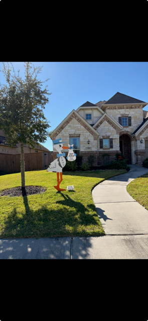 New Baby Announcement Yard Sign in Porter, Texas