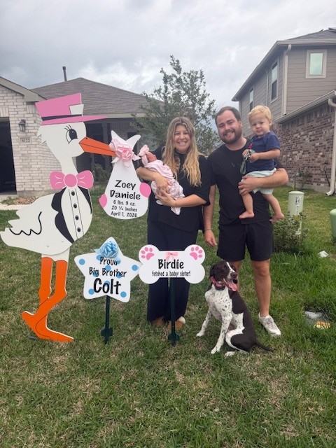 New Baby Announcement Yard Sign in Magnolia, Texas