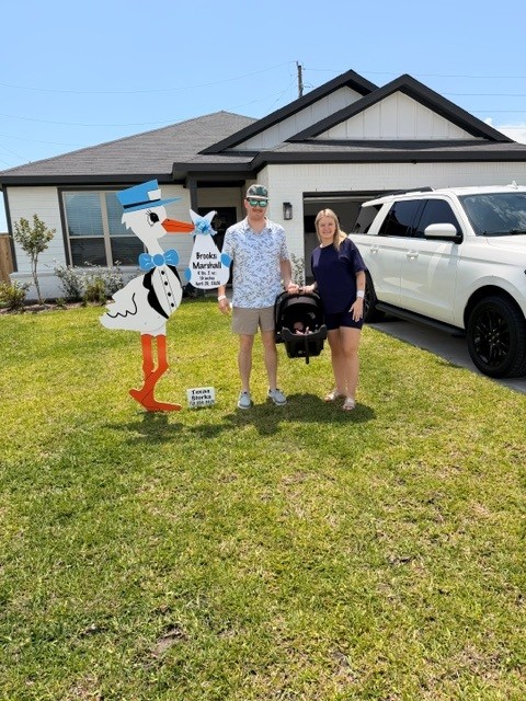 New Baby Announcement Yard Sign in Kingwood, Texas